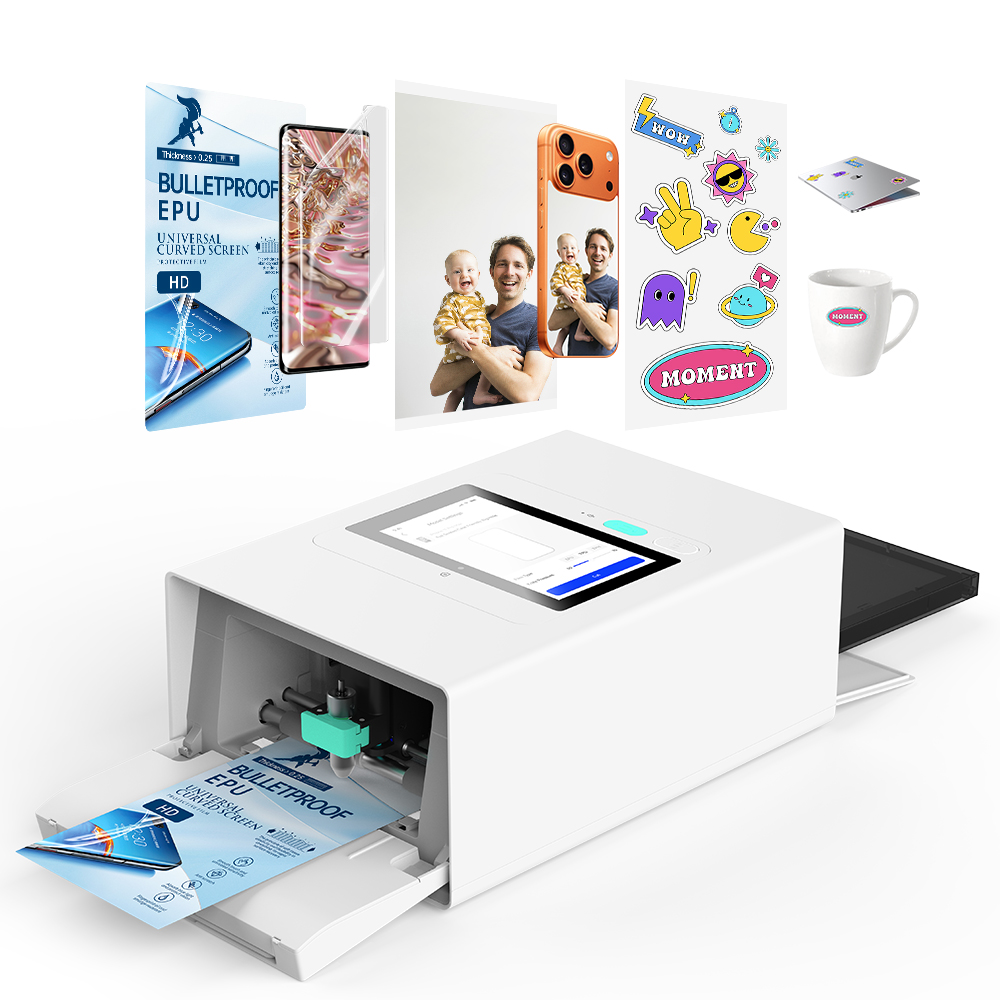 Photo Printer - طابعة وقاطعة ملصقات الهاتف المحمول ثلاثية