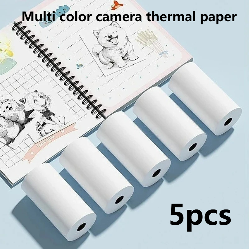 Thermal Printer - 5 لفات من ملصقات الصور اللاصقة