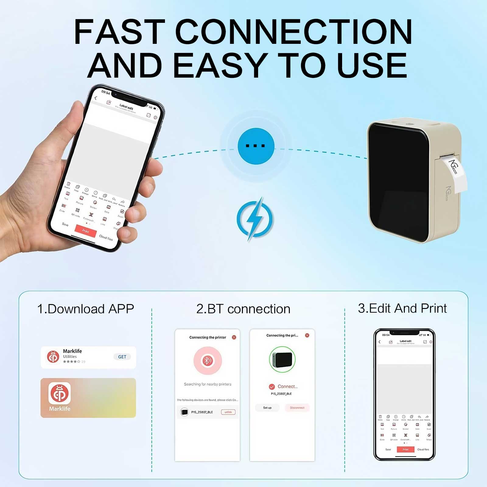 طابعة ملصقات حرارية لاسلكية مح - مراجعة Barcode Printer وسعره