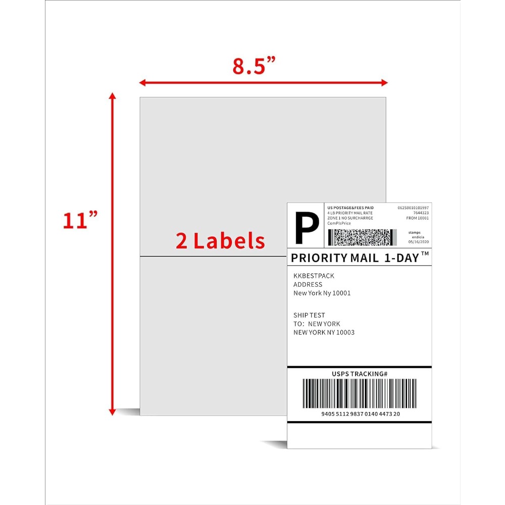 ملصقات شحن نصف ورقة للطابعات ا - مراجعة Label Printer وسعره
