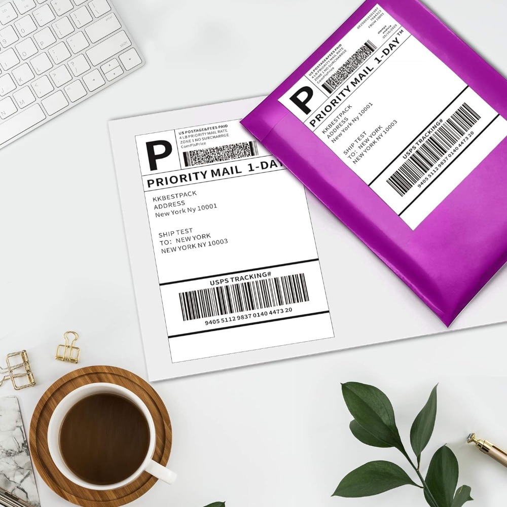 ملصقات شحن نصف ورقة للطابعات ا - مراجعة Label Printer وسعره