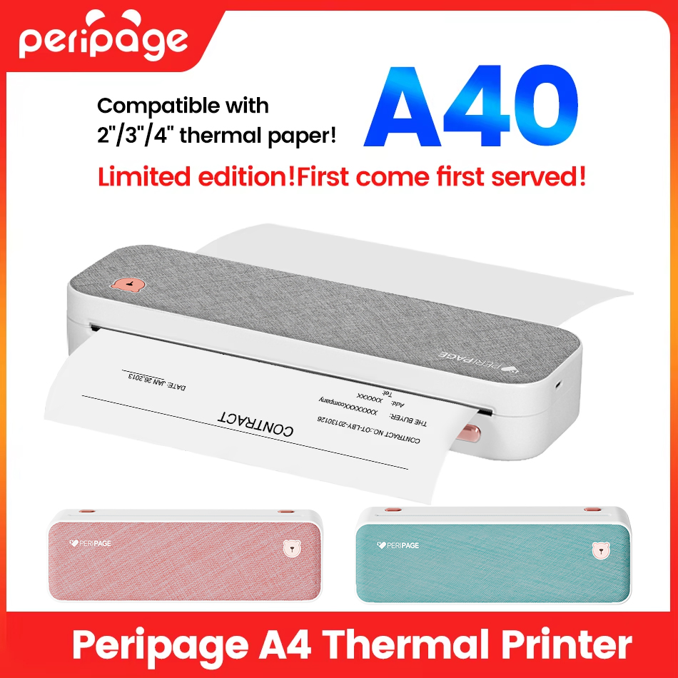 Peripage A4 طابعة محمولة نقل و - مراجعة Commercial Book Printing Machines وسعره