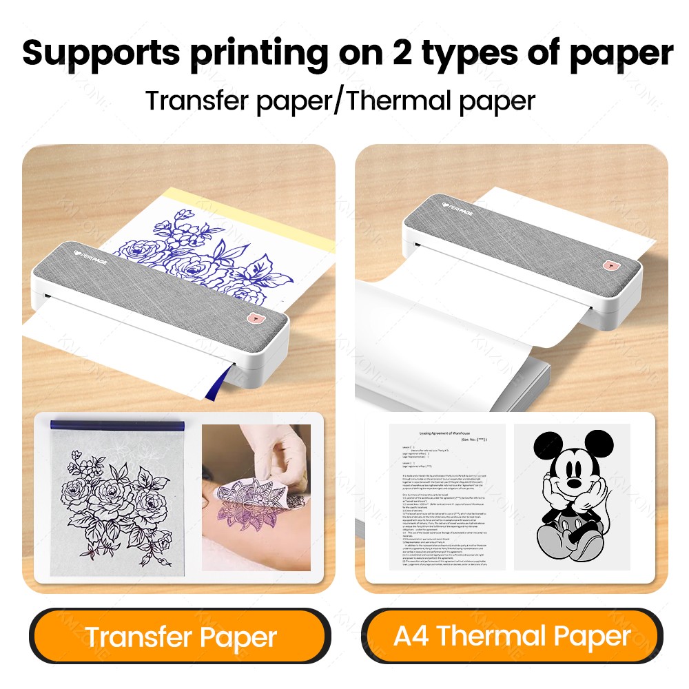 Peripage A4 طابعة محمولة نقل و - مراجعة Commercial Book Printing Machines وسعره